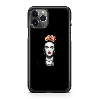 Frida Kahlo With Flowers Poster Artwork Long Sleeve iPhone 11 Case iPhone 11 Pro Case iPhone 11 Pro Max Case