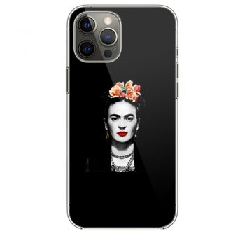 Frida Kahlo With Flowers Poster Artwork Long Sleeve iPhone 12 Case iPhone 12 Pro Case iPhone 12 Mini iPhone 12 Pro Max Case