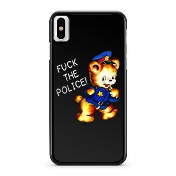Fuck the Police Cat iPhone X Case iPhone XS Case iPhone XR Case iPhone XS Max Case