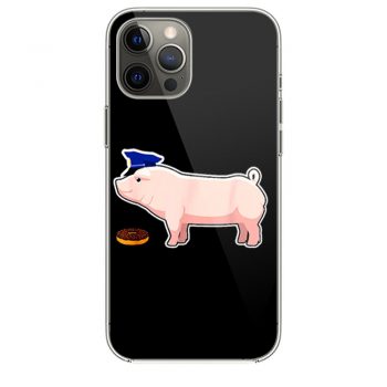 Funny Police Officer Pig Cop and Doughnut iPhone 12 Case iPhone 12 Pro Case iPhone 12 Mini iPhone 12 Pro Max Case