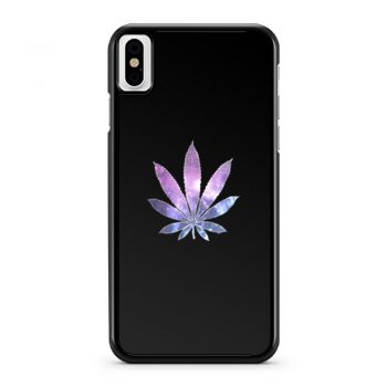 Galaxy Marijuana Leaf iPhone X Case iPhone XS Case iPhone XR Case iPhone XS Max Case