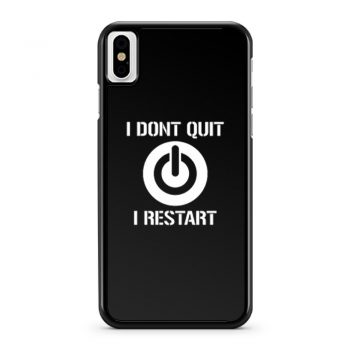 Gaming Hoody Boys Girls Kids Childs I Dont Quit I Restart iPhone X Case iPhone XS Case iPhone XR Case iPhone XS Max Case