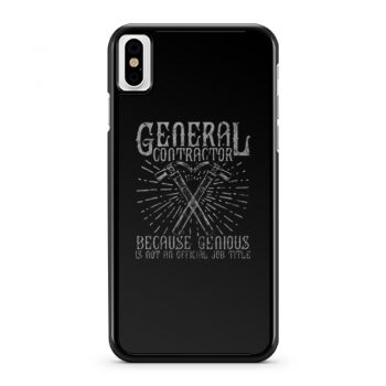 General Contractor iPhone X Case iPhone XS Case iPhone XR Case iPhone XS Max Case