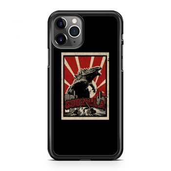 Godzilla Retro Vintage iPhone 11 Case iPhone 11 Pro Case iPhone 11 Pro Max Case