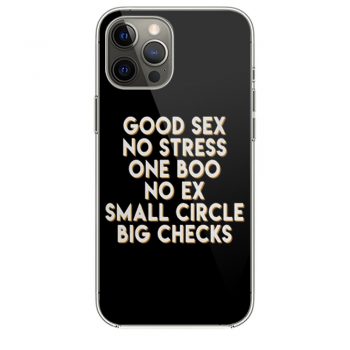 Good Sex No Stress One Boo No Ex Small Circle Big Checks iPhone 12 Case iPhone 12 Pro Case iPhone 12 Mini iPhone 12 Pro Max Case