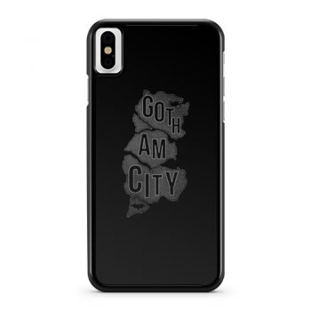 Gotham City Map iPhone X Case iPhone XS Case iPhone XR Case iPhone XS Max Case
