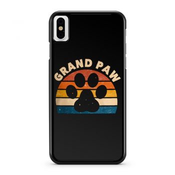Grandpa Paw Pet Animal Lover iPhone X Case iPhone XS Case iPhone XR Case iPhone XS Max Case
