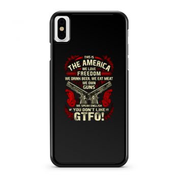 Gun Control This is The America iPhone X Case iPhone XS Case iPhone XR Case iPhone XS Max Case