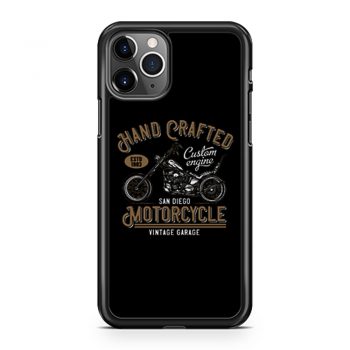 Hand Crafted Motorcycle Vintage iPhone 11 Case iPhone 11 Pro Case iPhone 11 Pro Max Case