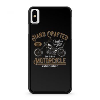 Hand Crafted Motorcycle Vintage iPhone X Case iPhone XS Case iPhone XR Case iPhone XS Max Case