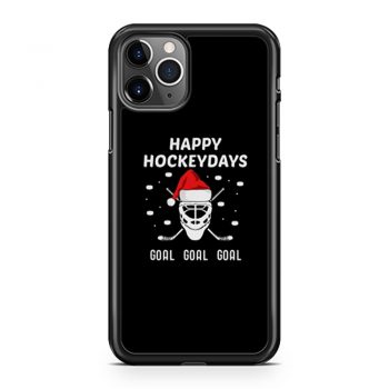 Happy Hockeydays Christmas Hockey iPhone 11 Case iPhone 11 Pro Case iPhone 11 Pro Max Case