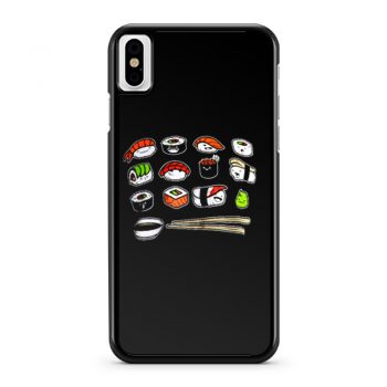 Happy Sushi iPhone X Case iPhone XS Case iPhone XR Case iPhone XS Max Case