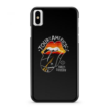 Harley Davidson Rolling Stones America Tour iPhone X Case iPhone XS Case iPhone XR Case iPhone XS Max Case