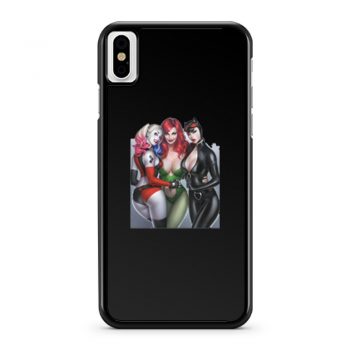 Harley Quinn Poison Ivy Superhero Sexy iPhone X Case iPhone XS Case iPhone XR Case iPhone XS Max Case
