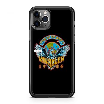 Heavy Cotton Van Halen 1984 World Tour Men Black Concert iPhone 11 Case iPhone 11 Pro Case iPhone 11 Pro Max Case