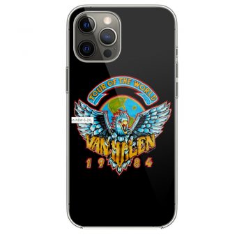 Heavy Cotton Van Halen 1984 World Tour Men Black Concert iPhone 12 Case iPhone 12 Pro Case iPhone 12 Mini iPhone 12 Pro Max Case