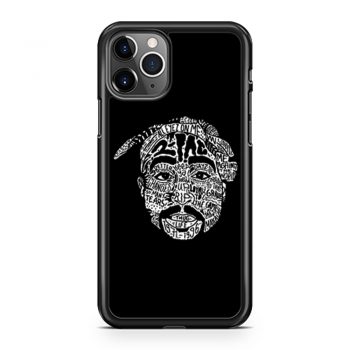 Hip Hop Face Tupac Sakur 2Pac Thug Life iPhone 11 Case iPhone 11 Pro Case iPhone 11 Pro Max Case