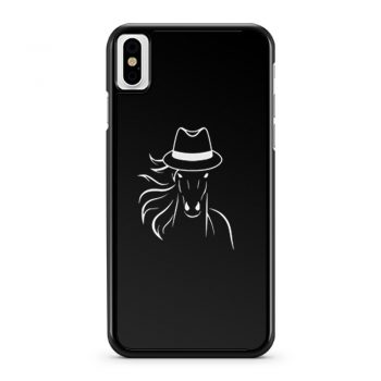 Horse With Fedora Hat iPhone X Case iPhone XS Case iPhone XR Case iPhone XS Max Case