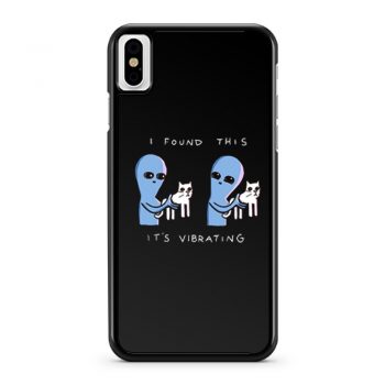 I Found This Its Vibrating Funny Cat iPhone X Case iPhone XS Case iPhone XR Case iPhone XS Max Case