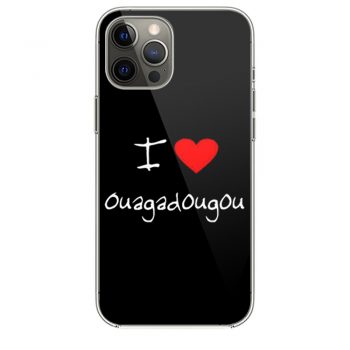 I Love Heart Ouagadougou iPhone 12 Case iPhone 12 Pro Case iPhone 12 Mini iPhone 12 Pro Max Case