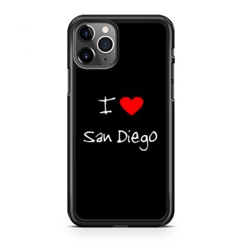 I Love Heart San Diego iPhone 11 Case iPhone 11 Pro Case iPhone 11 Pro Max Case