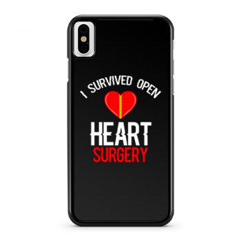 I Survived Open Heart Surgery Men Women iPhone X Case iPhone XS Case iPhone XR Case iPhone XS Max Case