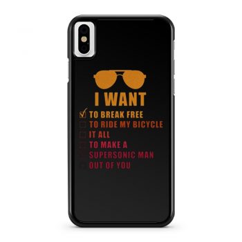 I Want To Break Free Queen Band iPhone X Case iPhone XS Case iPhone XR Case iPhone XS Max Case