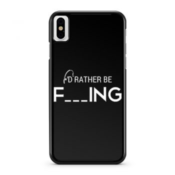 Id Rather Be Fishing Funny Humour Fishing iPhone X Case iPhone XS Case iPhone XR Case iPhone XS Max Case