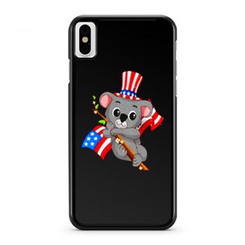Independence Day Koala iPhone X Case iPhone XS Case iPhone XR Case iPhone XS Max Case