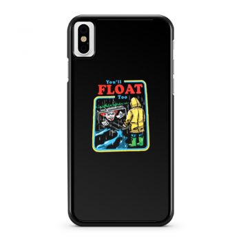 It The Movie Youll Float Too Georgie Pennywise The Clown Paper Boat iPhone X Case iPhone XS Case iPhone XR Case iPhone XS Max Case