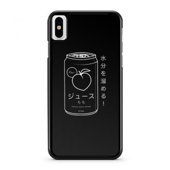 Japanese Peach Soft Drink iPhone X Case iPhone XS Case iPhone XR Case iPhone XS Max Case