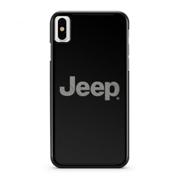 Jeep® Text Blackout iPhone X Case iPhone XS Case iPhone XR Case iPhone XS Max Case