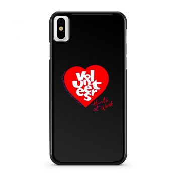 Jerzees Single Stitch Hearts At Work iPhone X Case iPhone XS Case iPhone XR Case iPhone XS Max Case