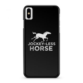 Jockey Less Horse Running Horse iPhone X Case iPhone XS Case iPhone XR Case iPhone XS Max Case