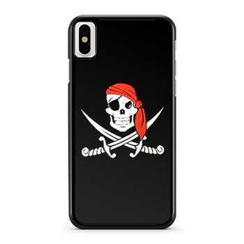 Jolly Roger Pirate Flag iPhone X Case iPhone XS Case iPhone XR Case iPhone XS Max Case