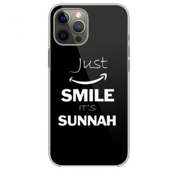 Just Smile Its Sunnah Arabic Islam Muslim iPhone 12 Case iPhone 12 Pro Case iPhone 12 Mini iPhone 12 Pro Max Case