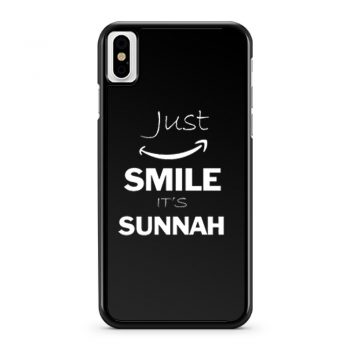 Just Smile Its Sunnah Arabic Islam Muslim iPhone X Case iPhone XS Case iPhone XR Case iPhone XS Max Case