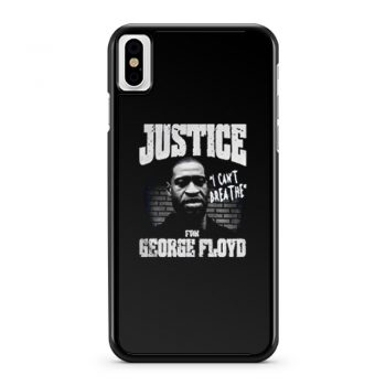 Justice George Floyd iPhone X Case iPhone XS Case iPhone XR Case iPhone XS Max Case