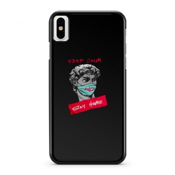 Keep Calm and Stay Home iPhone X Case iPhone XS Case iPhone XR Case iPhone XS Max Case