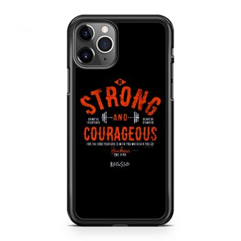 Kerusso Boys Athletic Shirt Navy Blue Strong Courageous Kids Christian iPhone 11 Case iPhone 11 Pro Case iPhone 11 Pro Max Case