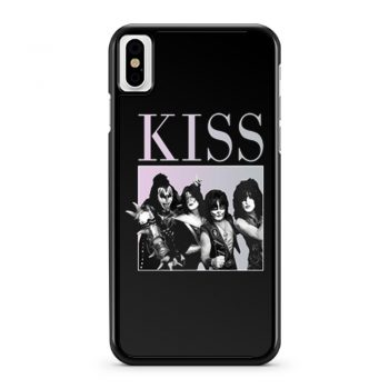 Kiss Vintage 90s Retro iPhone X Case iPhone XS Case iPhone XR Case iPhone XS Max Case