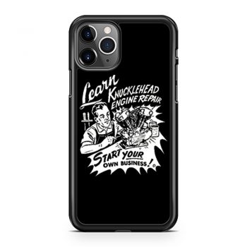 Knucklehead Repair Harley Engine Cannonball Vintage iPhone 11 Case iPhone 11 Pro Case iPhone 11 Pro Max Case
