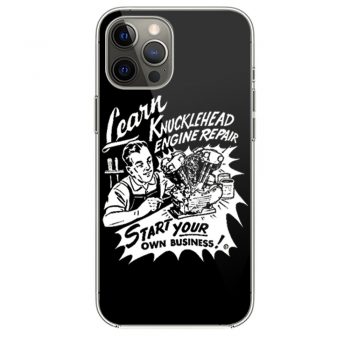 Knucklehead Repair Harley Engine Cannonball Vintage iPhone 12 Case iPhone 12 Pro Case iPhone 12 Mini iPhone 12 Pro Max Case