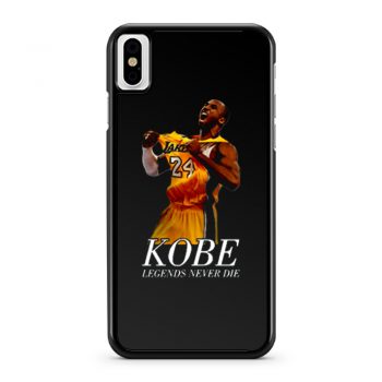 Kobe 24 Bryant Black Mamba Legend Forever iPhone X Case iPhone XS Case iPhone XR Case iPhone XS Max Case