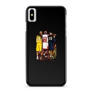 Kobe Bryant Michael Jordan Lebron James Basketball Fan iPhone X Case iPhone XS Case iPhone XR Case iPhone XS Max Case