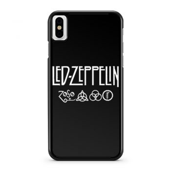 Led Zeppelin Classic Rock Band iPhone X Case iPhone XS Case iPhone XR Case iPhone XS Max Case