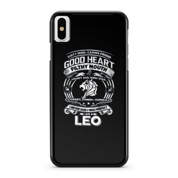 Leo Good Heart Filthy Mount iPhone X Case iPhone XS Case iPhone XR Case iPhone XS Max Case