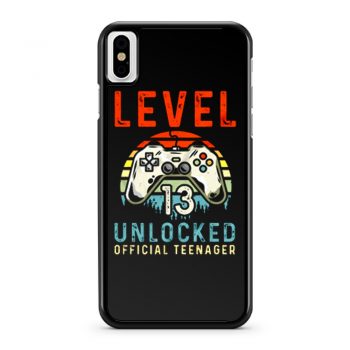 Level 13 Unlocked 13th Birthday iPhone X Case iPhone XS Case iPhone XR Case iPhone XS Max Case