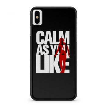 Liverpool FC Custom Calm As You Like White Red iPhone X Case iPhone XS Case iPhone XR Case iPhone XS Max Case
