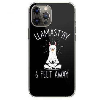 Llamastay Yoga Llama Social Distancing iPhone 12 Case iPhone 12 Pro Case iPhone 12 Mini iPhone 12 Pro Max Case